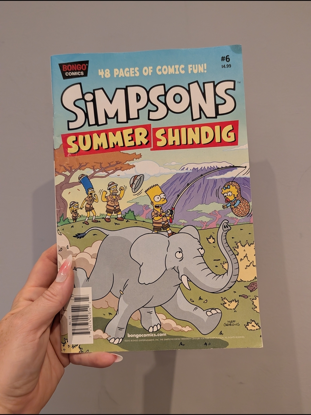 Simpsons Summer Shindig Comic Book